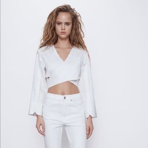 Zara cut out wrap top